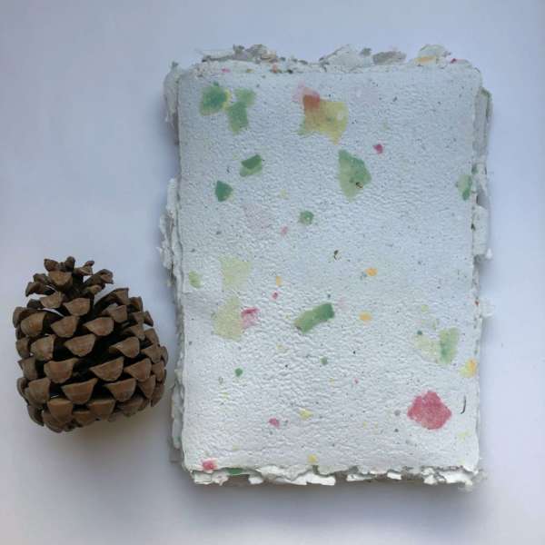 A5 Chunky Multi-colored Handmade Paper