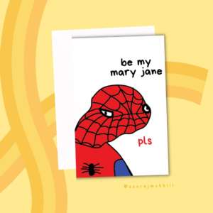 Be My Mary Jane Pls Valentine Card