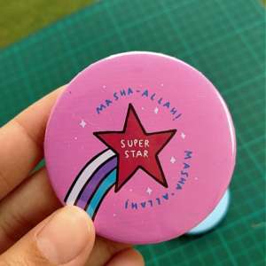 Super Star Badge - Pink