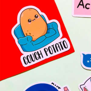Couch Potato Sticker