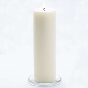 Off White Pillar Candle (6 Inches)