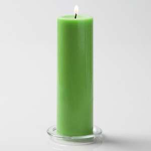 Light Green Pillar Candle (6 Inches)