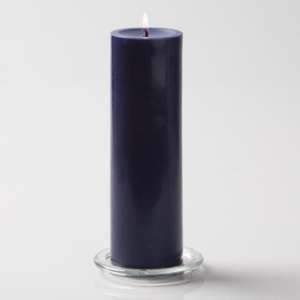 Dark Blue Pillar Candle (6 Inches)