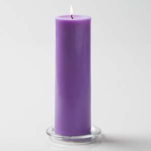 Purple Pillar Candle (6 Inches)