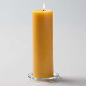Yellow Pillar Candle (6 Inches)