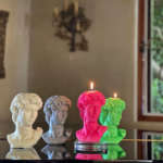 Set Of 3 Mini David Candles