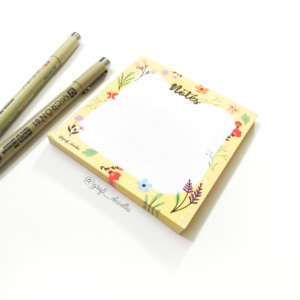 Tear Off Cute Floral Notepad