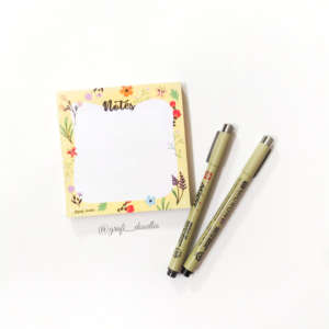 Tear Off Cute Floral Notepad