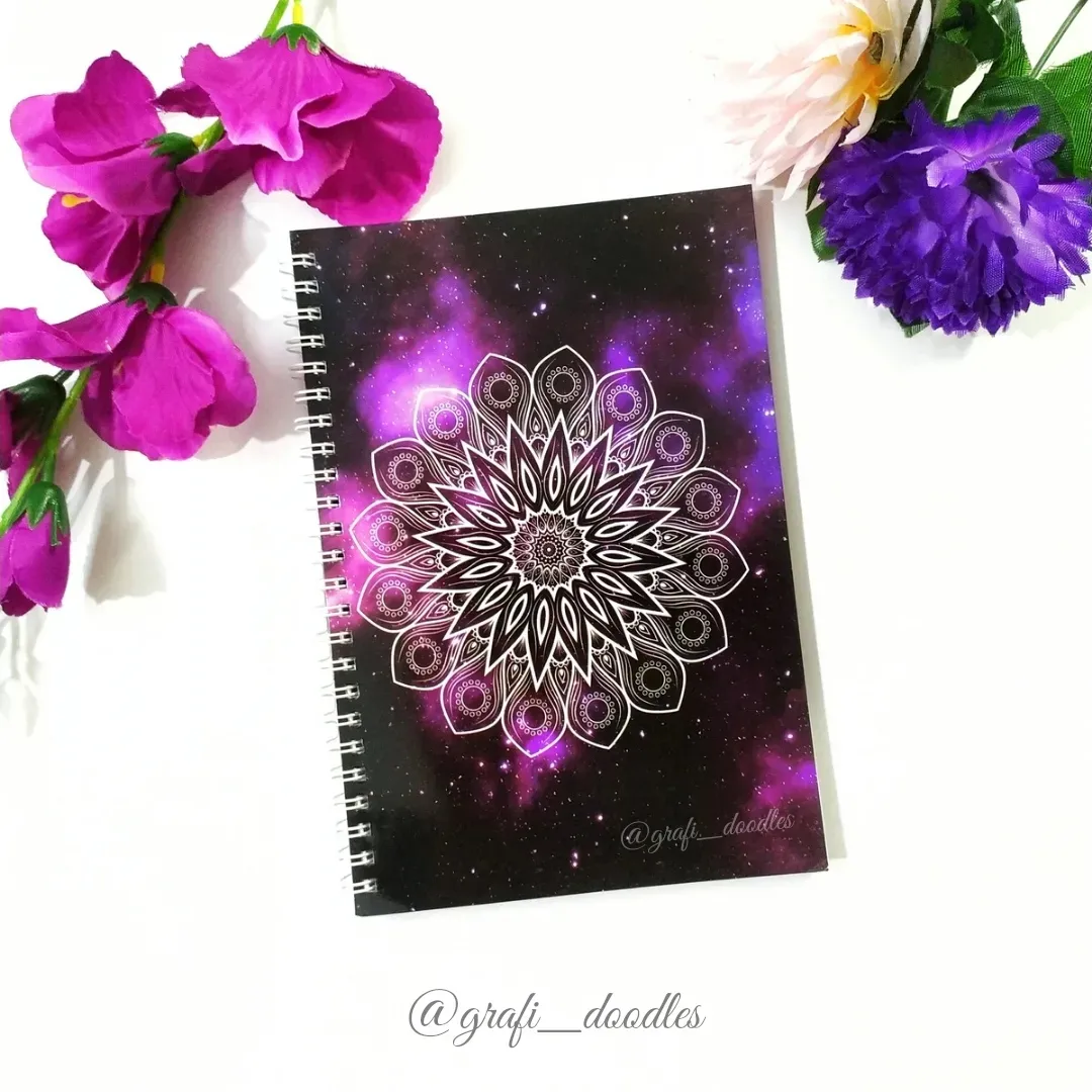 Purple Galaxy Mandala Notebook