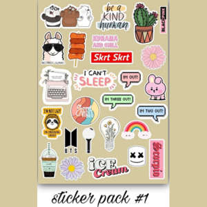 Cartoon Anime Stickers Pack