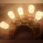 Ramadan Crescent Candle Holder