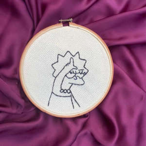 Hand Embroidered Hoop