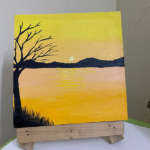 Yellow Sunset Painting