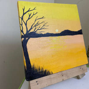 Yellow Sunset Painting