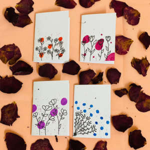 Set Of Four Mini Cards