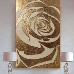 Gold Rose Painting