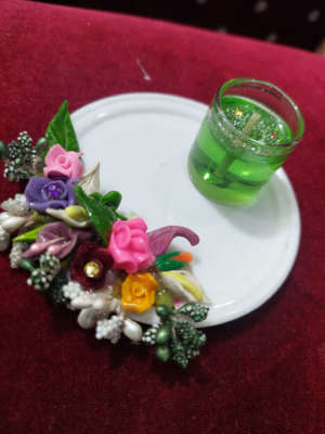 Gel Candel-custom made- Decorative flowers
