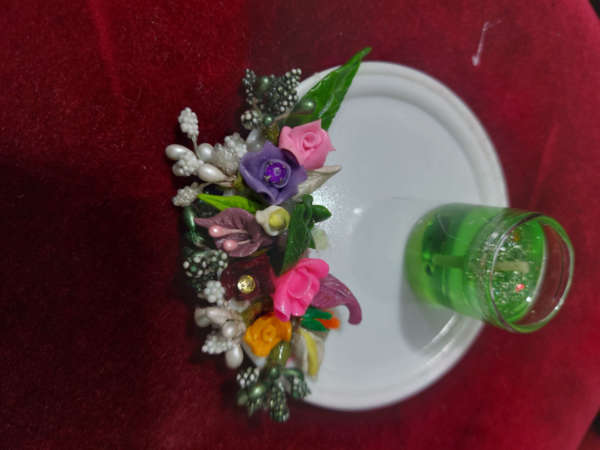 gel candles -flower dow- handmade- custom detail