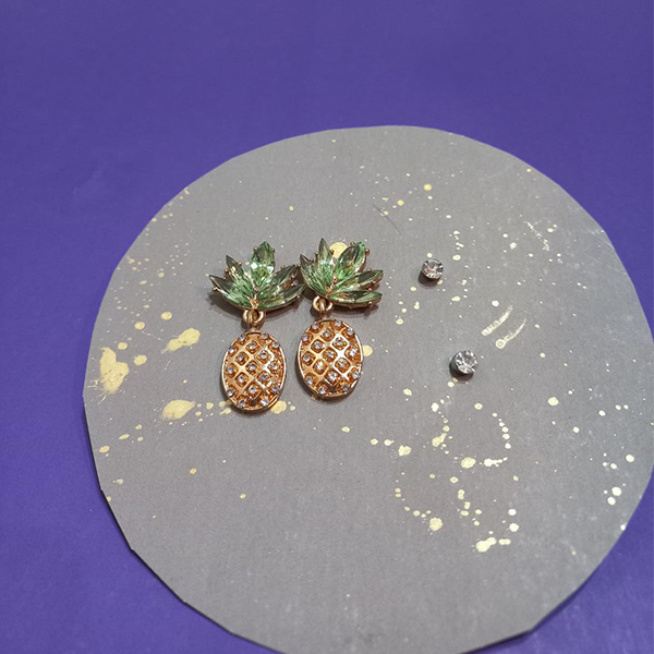 Zara sale pineapple earrings