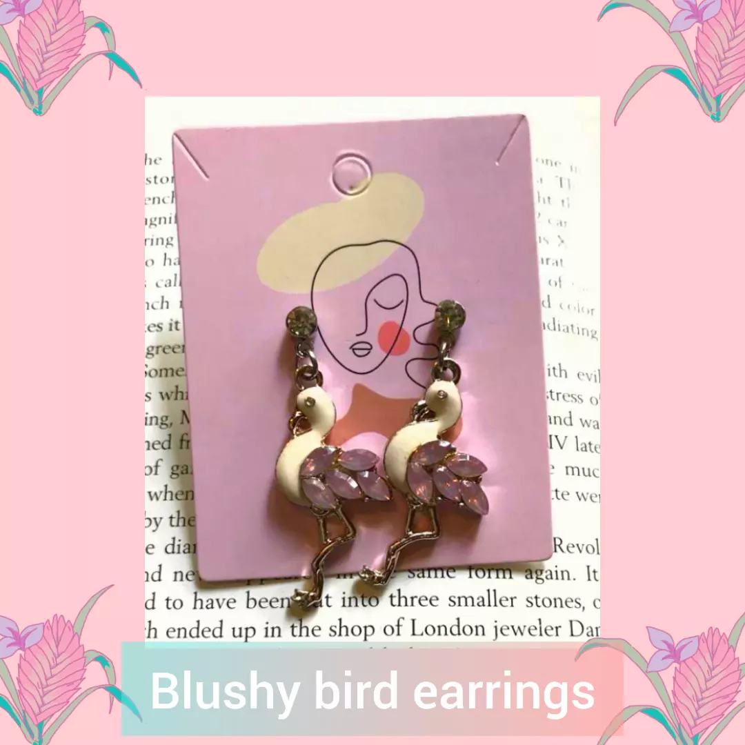 Blushy Bird Earrings