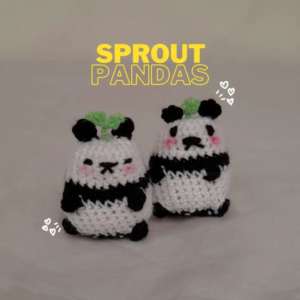 Crochet Panda With Sprout