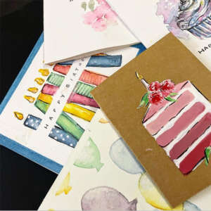 Handpainted Greeting Cards