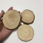 Set of 3 - 3.5 inches Wooden Log