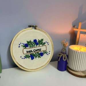 Welcome Embroidery Hoop
