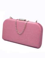 RangooN PINK HARD BOX CLUTCH