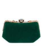 GREEN VELVET MIDNIGHT CLUTCH