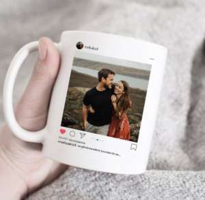 Polaroid picture mug customized