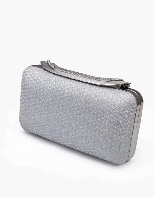 RangooN Silver Aurora Shimmer Clutch