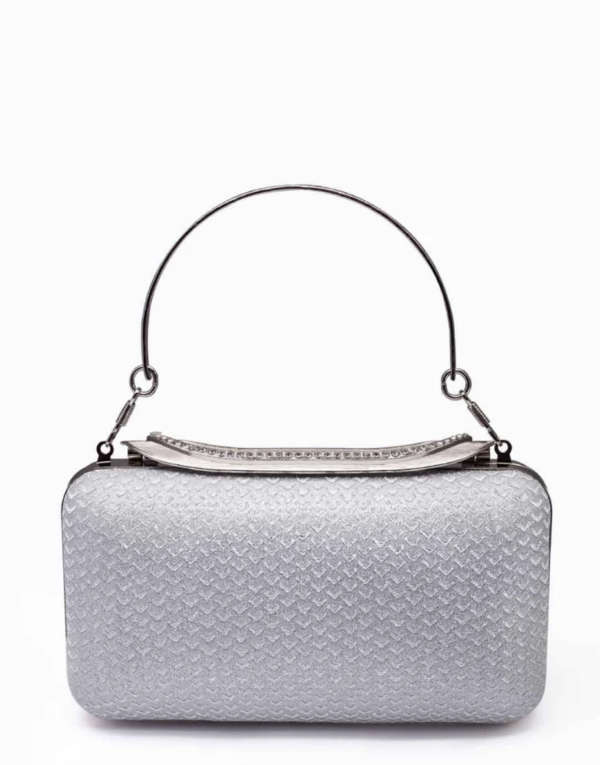 RangooN Silver Aurora Shimmer Clutch