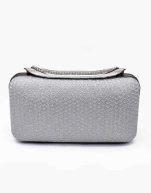 RangooN Silver Aurora Shimmer Clutch