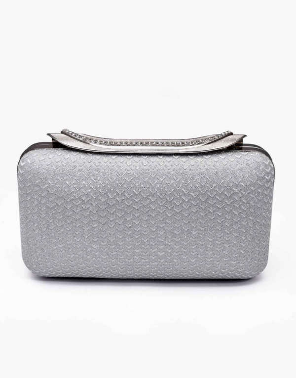 RangooN Silver Aurora Shimmer Clutch