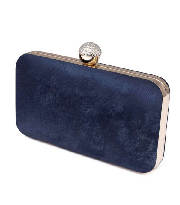 RangooN Blue Textured Clutch