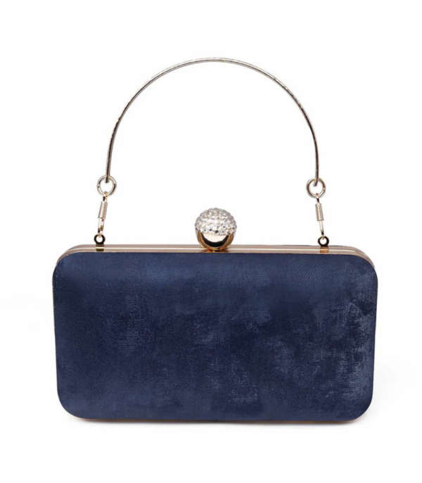 RangooN Blue Textured Clutch