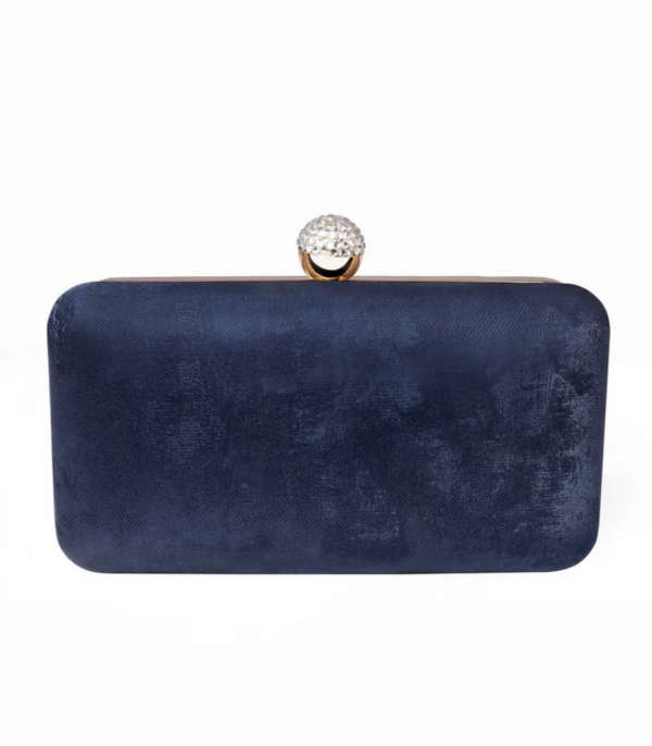 RangooN Blue Textured Clutch