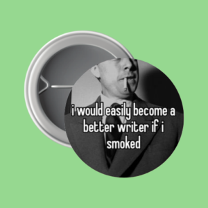 literature, button badge, camus